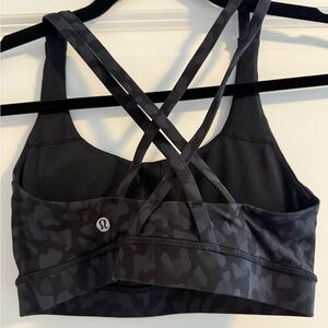 lululemon Energy Black Camo Sports Bra